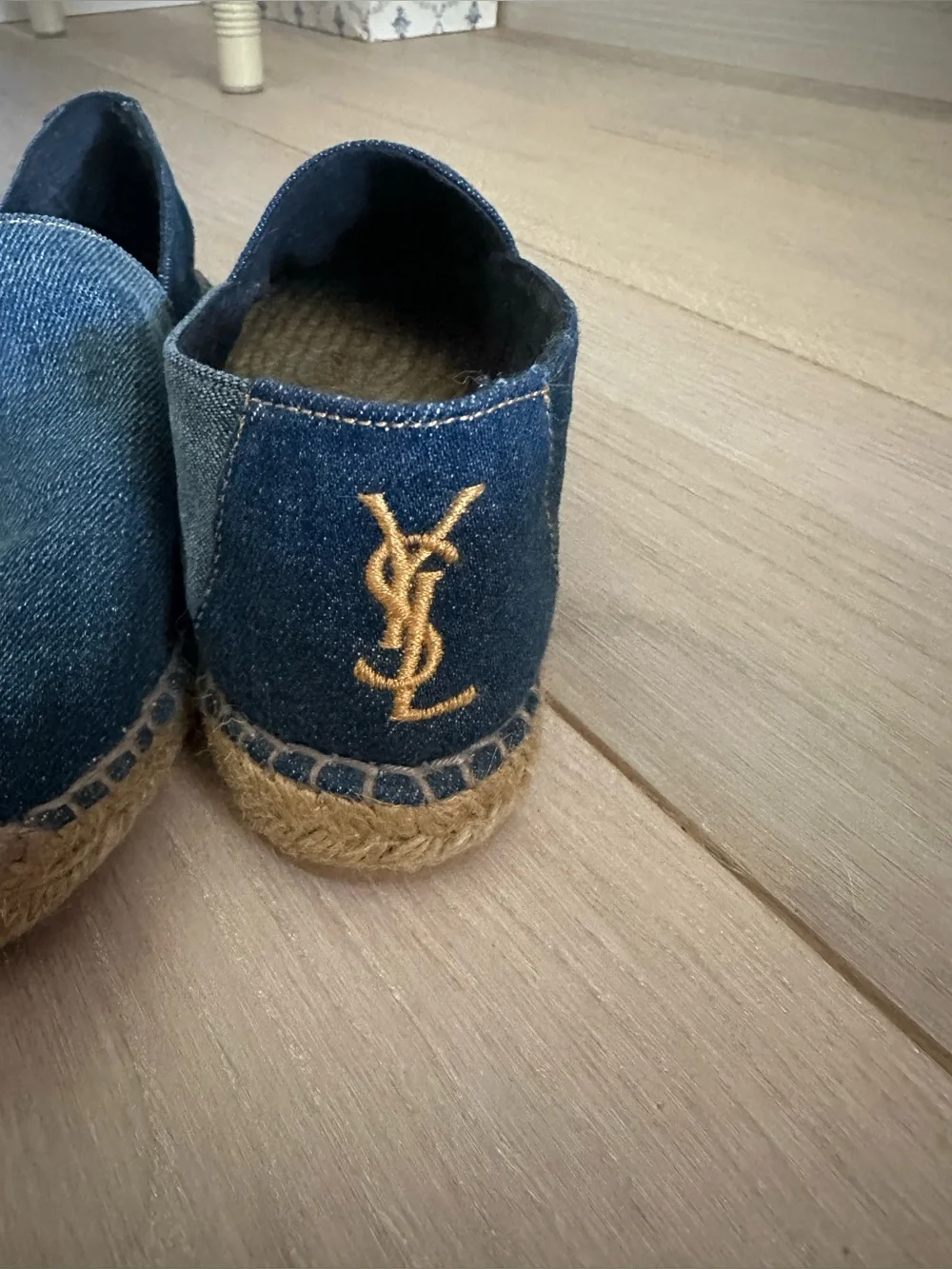 Saint Laurent Perseo Denim Espadrilles- Barely Worn